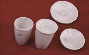 Porcelain crucible, Volatile determination of crucible